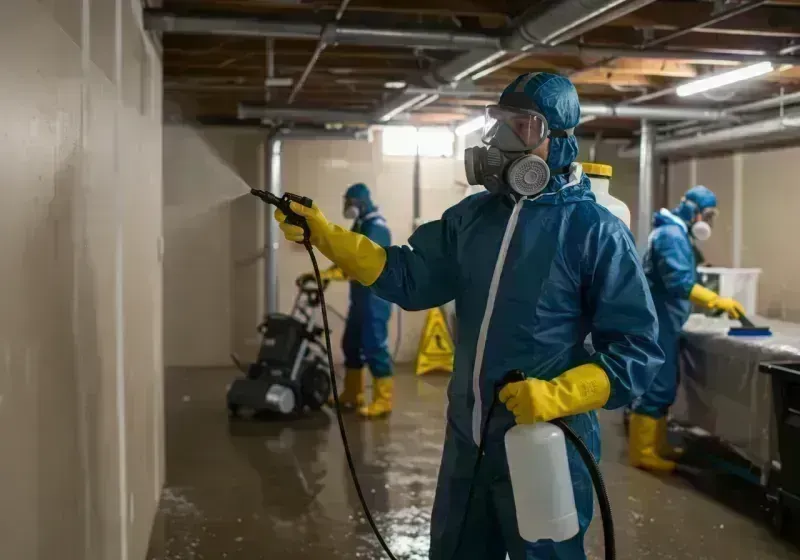 Basement Sanitization and Antimicrobial Treatment process in Greater Northdale, FL